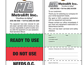 Metrolift Ready to Use Tag