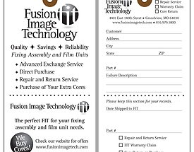 Fusion Image Tech Repair Service Tag