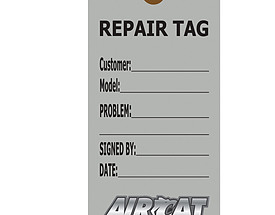 Aircat Custom Repair Tag