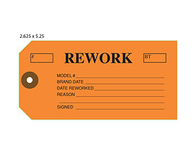 Orange Rework Tag