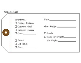 Scrap Checklist Tag