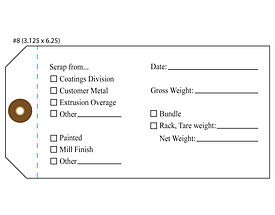 Scrap Checklist Tag