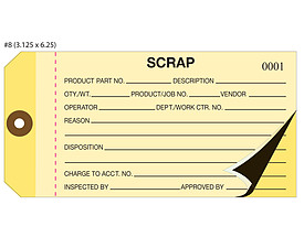 Multipart Short Carbon Scrap Tag