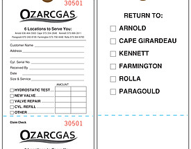 Test & Return Tag - Ozarcgas