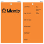 Orange Test Tag - Liberty Tire