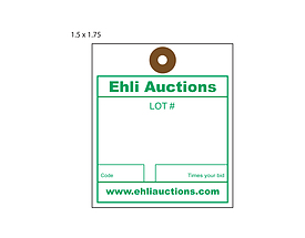 Custom Printed Auction Tags from St. Louis Tag