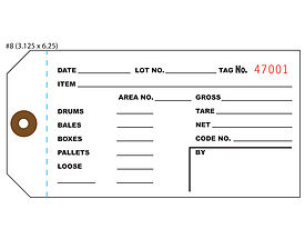 Custom Printed Bale Tags from St. Louis Tag