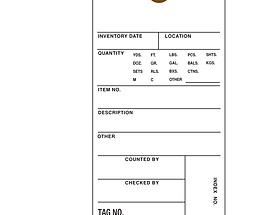 Custom Inventory Hang Tag with Sequential Numbering