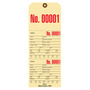 Multi-Part Custom Inventory Hang Tag with Perforation & Sequential Numbering