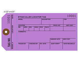 Custom Printed Inventory Tags from St. Louis Tag