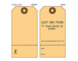 Custom Printed Lost and Found Tags from St. Louis Tag