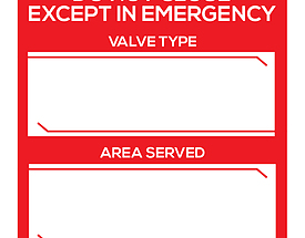 Instrument Air – Medical Equipment Tag