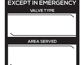 Nitrogren Gas – Medical Equipment Tag