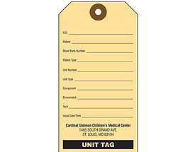 Unit Tag CGCMC – Hospital Tag