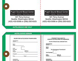 Autologous Blood – Hospital Tag