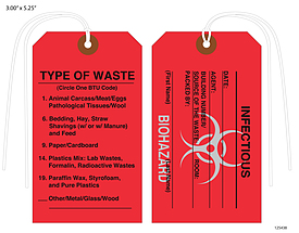 Infectious Waste – Hospital Tag