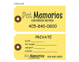 Pet Memories Toe Tag