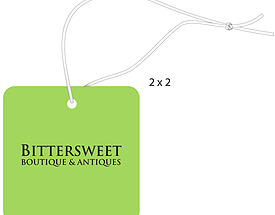 Custom Rounded Corners Hang Tag - Bittersweet Antiques