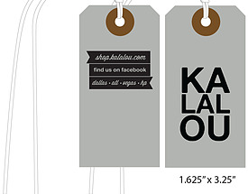 Custom Clipped Corners Hang Tag - Kalalou