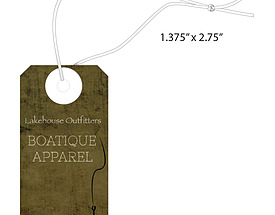 Custom Boutique Hang Tag - Lakeshore Outfitters