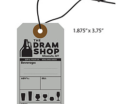 Custom Boutique Hang Tag - The Dram Shop