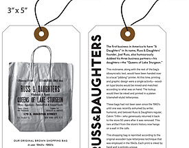 Custom Boutique Hang Tag - Russ & Daughters