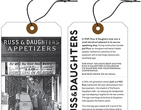 Custom Boutique Hang Tag - Russ & Daughters