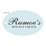 Custom Oval Hang Tag - Rumoe's Boutique