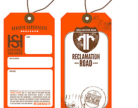 Custom Boutique Hang Tag - Heritage Salvage Goods