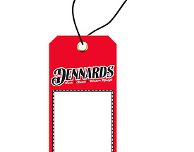 Custom Boutique Hang Tag - Dennards