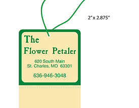 Custom Boutique Hang Tag - Flower Petaler