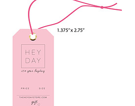 Custom Boutique Hang Tag - The Hey Day Store