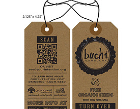 Custom Boutique Hang Tag - Buchi Kombucha