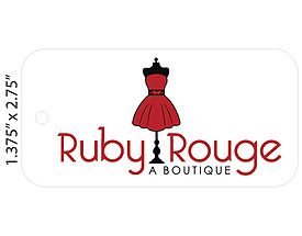 Custom Boutique Hang Tag - Ruby Rouge