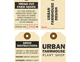 Custom Boutique Hang Tag - Fresh Cut Grass