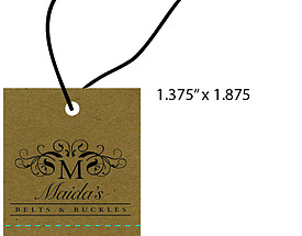 Custom Boutique Hang Tag - Maida's Belts