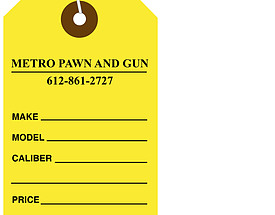 Custom Boutique Hang Tag - Metro Pawn & Gun