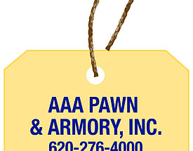 Custom Boutique Hang Tag - AAA Pawn & Armory