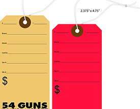 Custom Boutique Hang Tag - 54 Guns