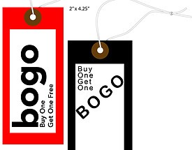 Custom Printed Boutique Tags from St. Louis Tag