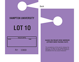 Custom Door Hanger Tag - Hampton U