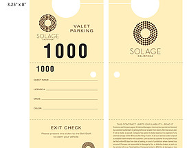 Custom Door Hanger Tag - Solage