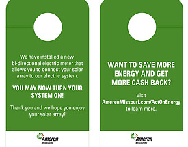 Custom Door Hanger Tag - Ameren