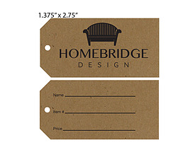 Custom Furniture Price Tag - Homebridge Design