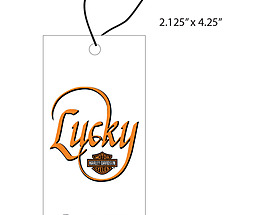 Custom Price Hang Tag - Lucky Harley Davidson