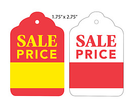 Custom Scalloped Corners Price Hang Tag - Sale Price