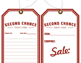 Custom Price Hang Tag - Second Chance Thrift Store