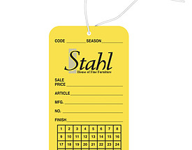 Custom Price Hang Tag - Stahl