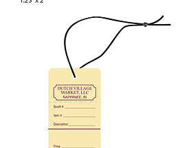 Custom Price Hang Tag - Dutch Village Market