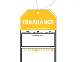 Custom Sale Hang Tag - Clearance